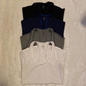 Athleta racerback tank tops